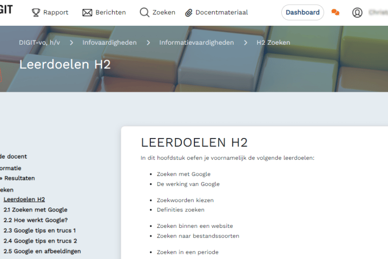 DIGIT Vo Informatievaardigheden 3