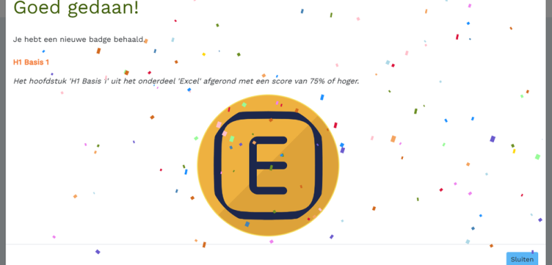Badge Gamification - nu beschikbaar voor studenten